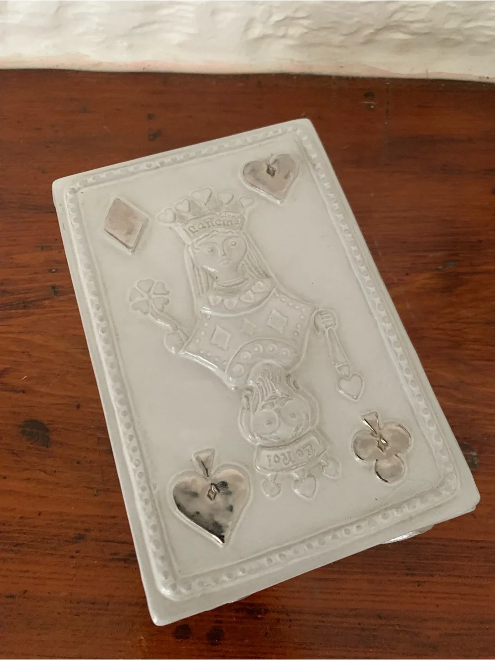 Jonathan Adler ceramic playing card case